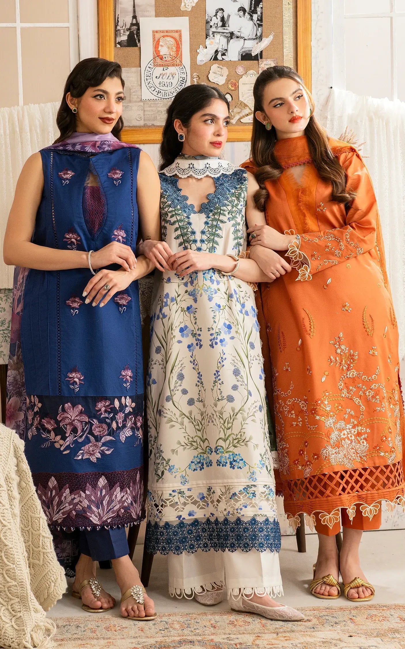 Asifa and Nabeel | Meraki Vintage 25 | Resham (MVL25-18) - Official Asifa and Nabeel stockist in UK - Sakeena London