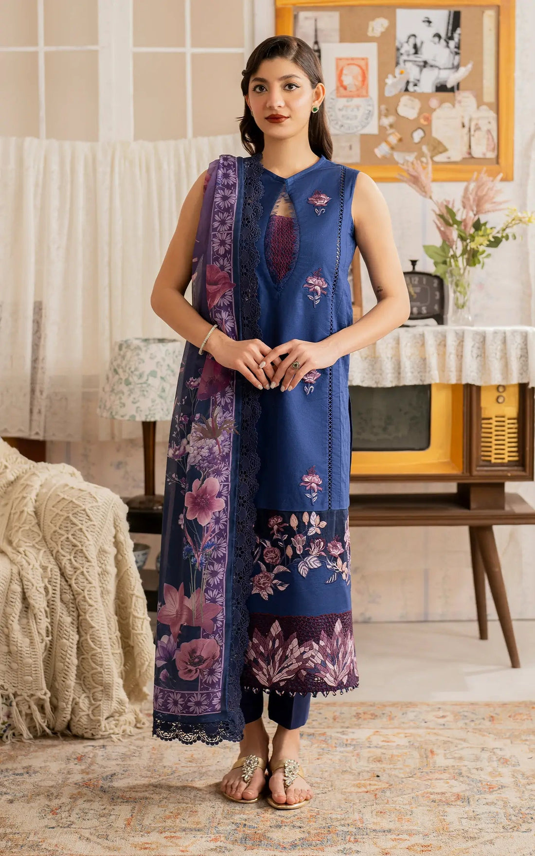 Asifa and Nabeel | Meraki Vintage 25 | Resham (MVL25-18) - Official Asifa and Nabeel stockist in UK - Sakeena London