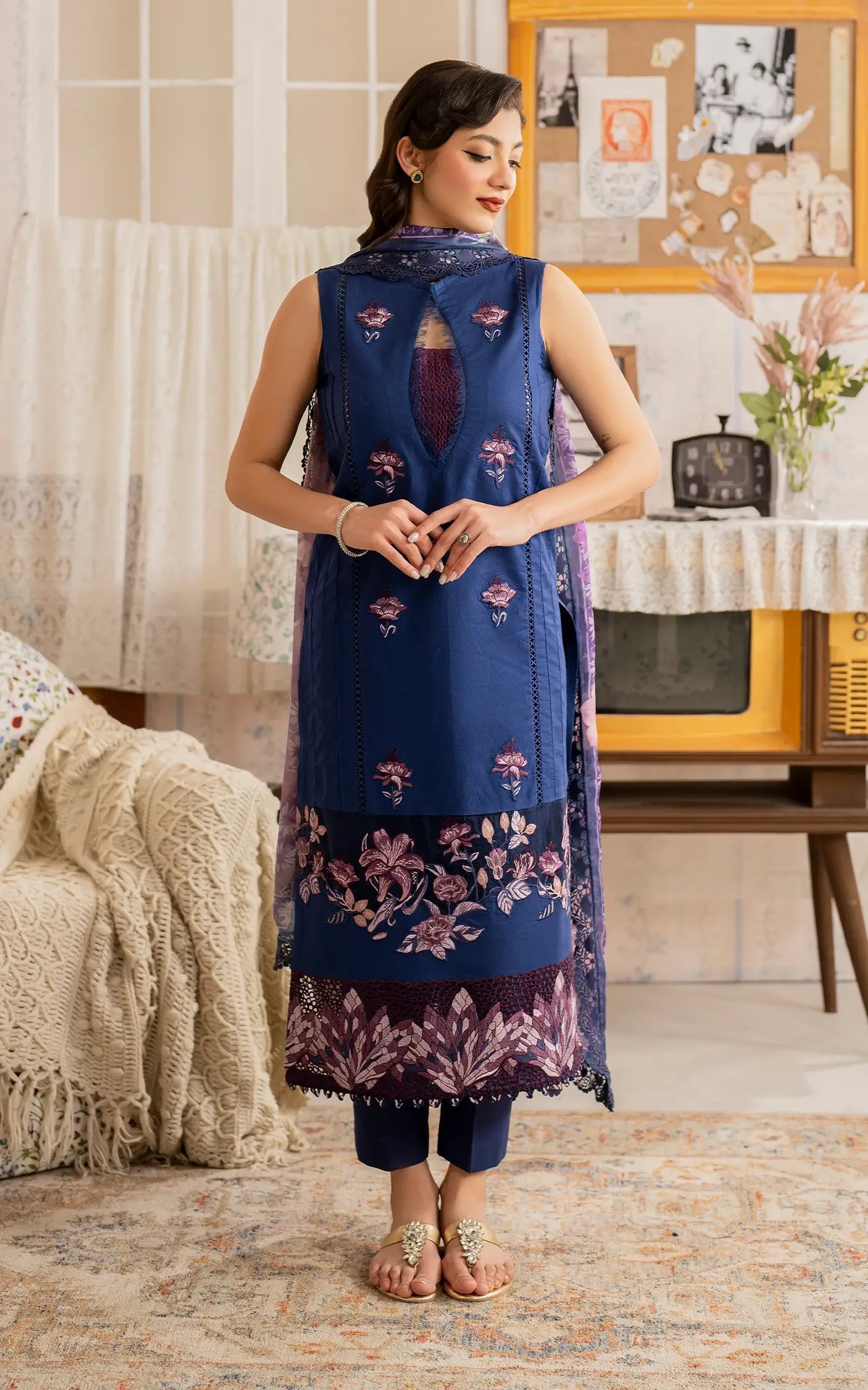 Asifa and Nabeel | Meraki Vintage 25 | Resham (MVL25-18) - Official Asifa and Nabeel stockist in UK - Sakeena London