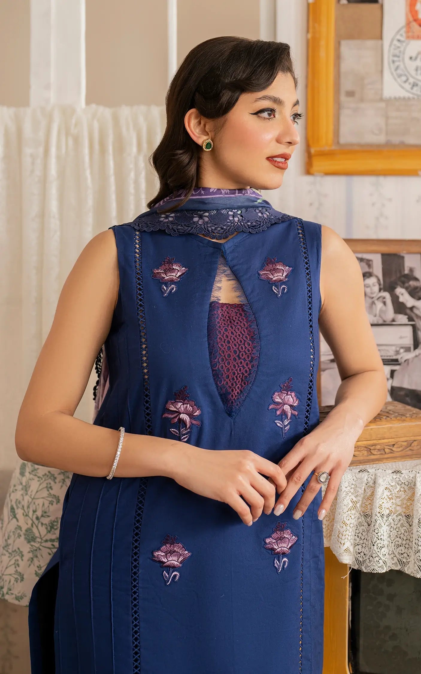 Asifa and Nabeel | Meraki Vintage 25 | Resham (MVL25-18) - Official Asifa and Nabeel stockist in UK - Sakeena London