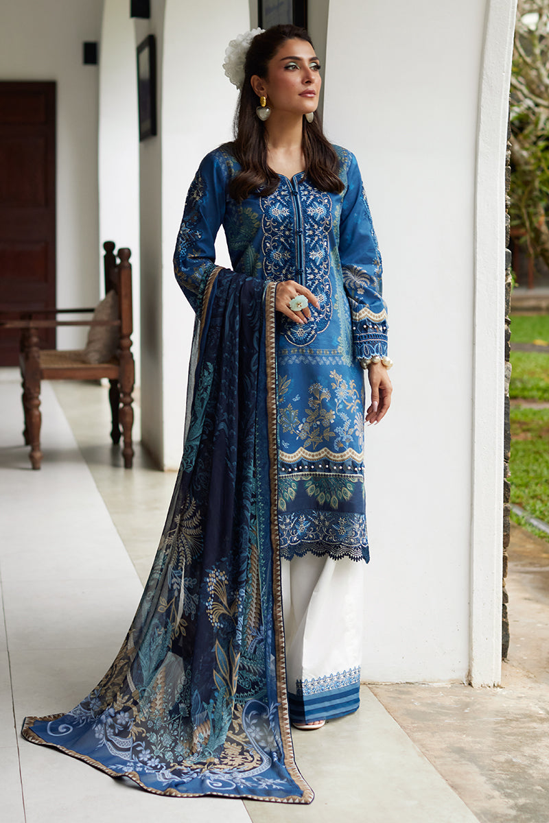 Gulaal | Saffira Lawn 25 | Aadhya - Official Gulaal stockist in UK - Sakeena London