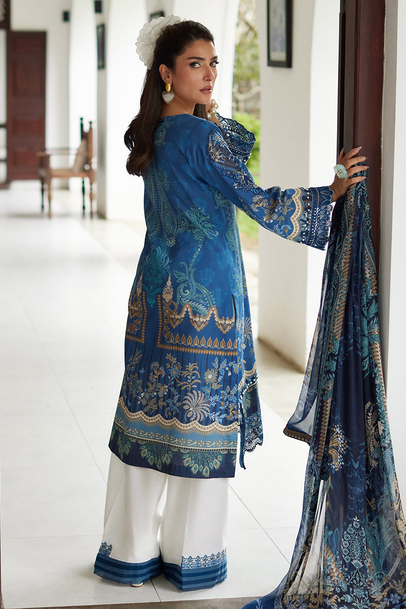 Gulaal | Saffira Lawn 25 | Aadhya - Official Gulaal stockist in UK - Sakeena London