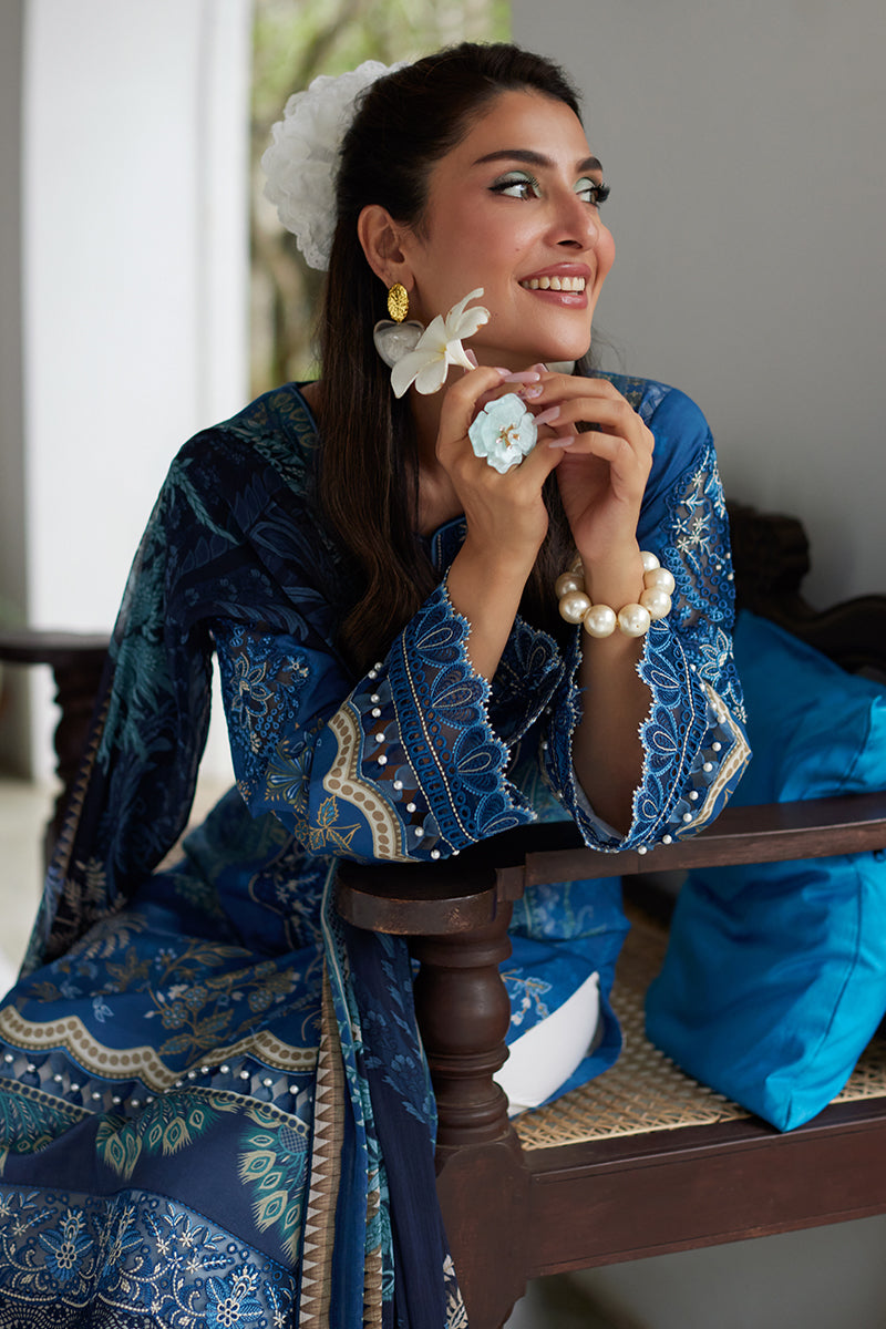 Gulaal | Saffira Lawn 25 | Aadhya - Official Gulaal stockist in UK - Sakeena London