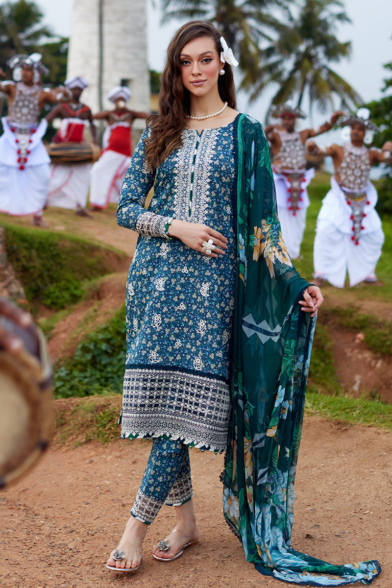 Gulaal | Saffira Lawn 25 | Chloe - Official Gulaal stockist in UK - Sakeena London