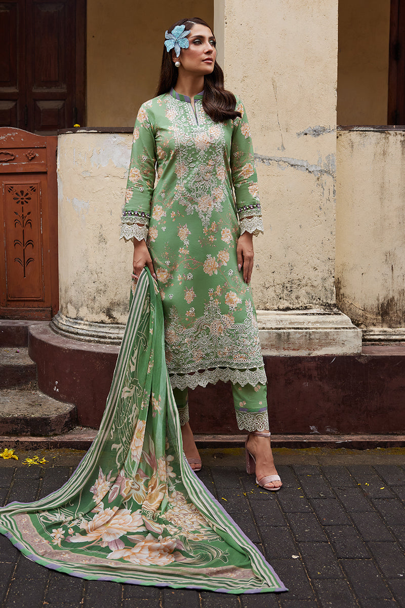 Gulaal | Saffira Lawn 25 | Nora - Official Gulaal stockist in UK - Sakeena London