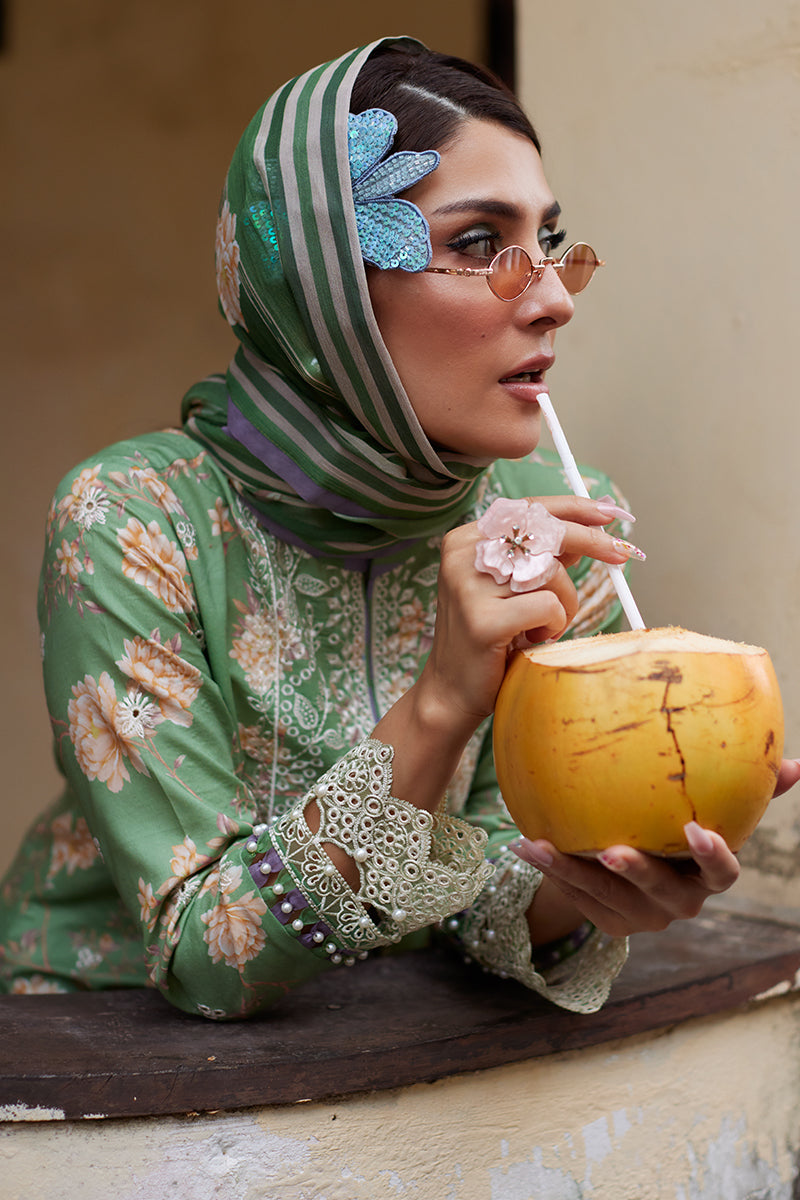 Gulaal | Saffira Lawn 25 | Nora - Official Gulaal stockist in UK - Sakeena London