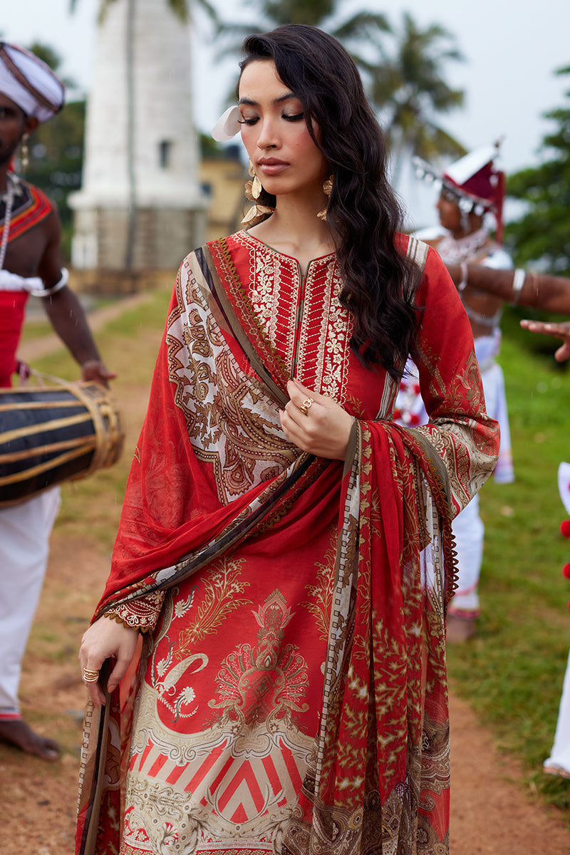 Gulaal | Saffira Lawn 25 | Zhuri - Official Gulaal stockist in UK - Sakeena London