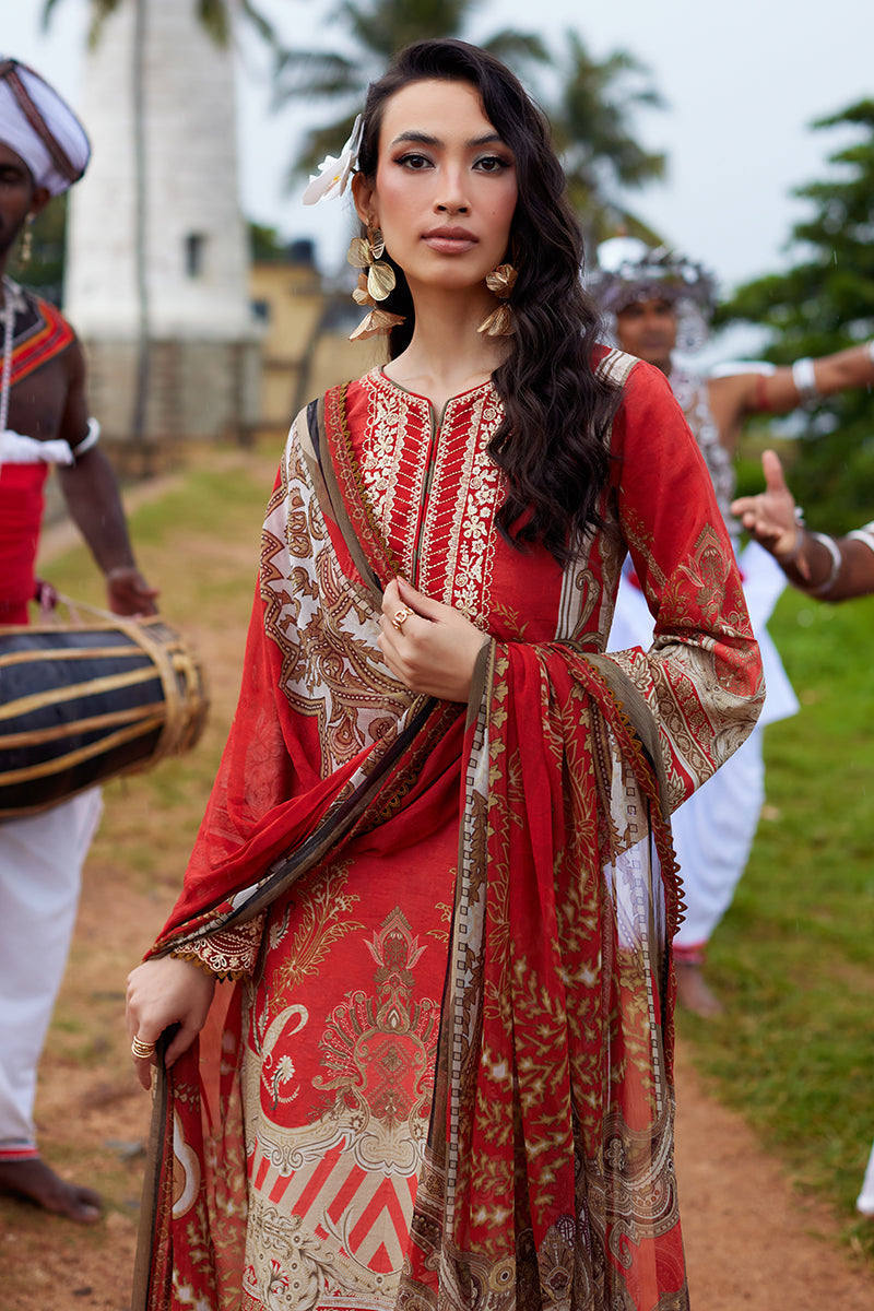 Gulaal | Saffira Lawn 25 | Zhuri - Official Gulaal stockist in UK - Sakeena London