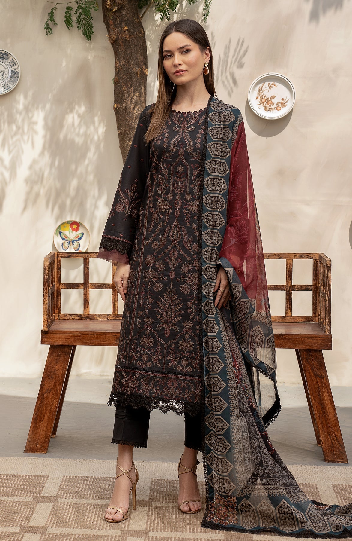 Zarif | Festive Lawn | ZFL 03 JEMIMA - Official Zarif stockist in UK - Sakeena London