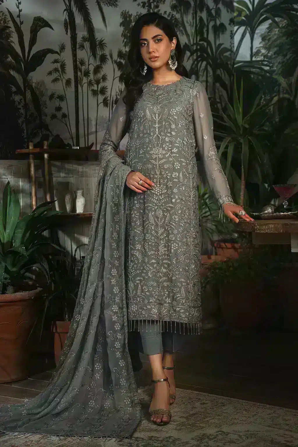 Zarif | LA ROSELLA Formals | ZLR 07 NOIR - Official Zarif stockist in UK - Sakeena London
