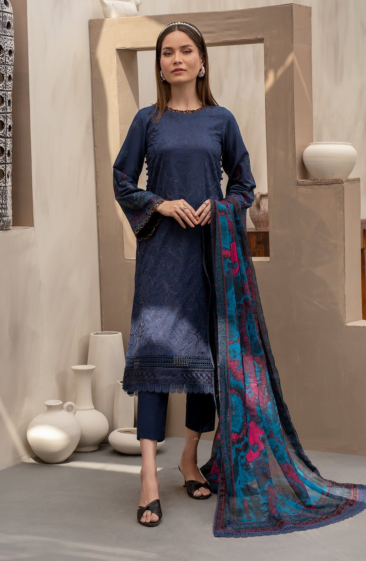 Zarif | Festive Lawn | ZFL 08 SEEMAL - Official Zarif stockist in UK - Sakeena London