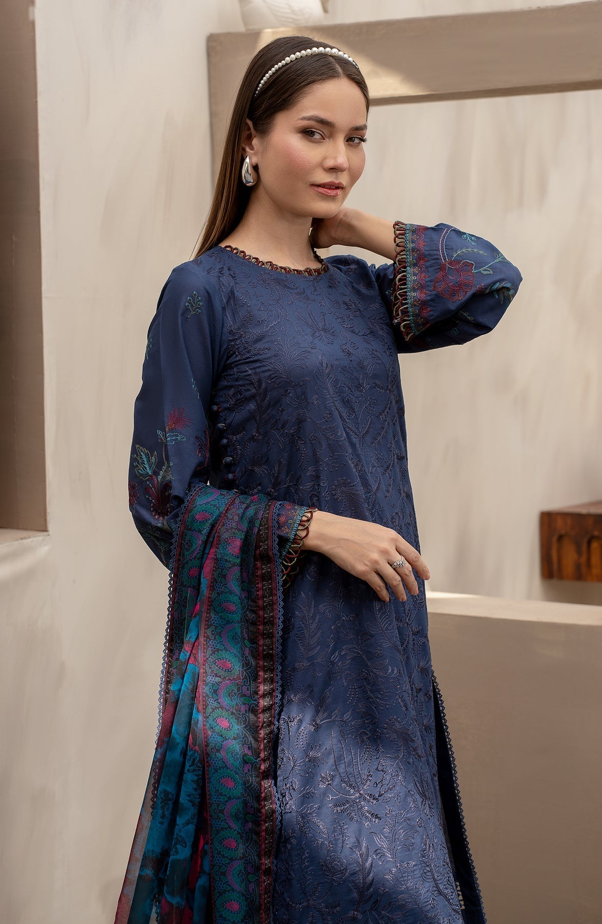 Zarif | Festive Lawn | ZFL 08 SEEMAL - Official Zarif stockist in UK - Sakeena London