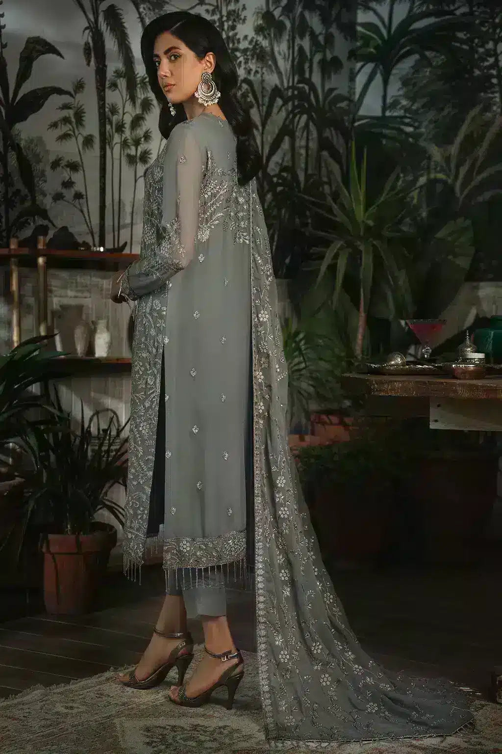 Zarif | LA ROSELLA Formals | ZLR 07 NOIR - Official Zarif stockist in UK - Sakeena London