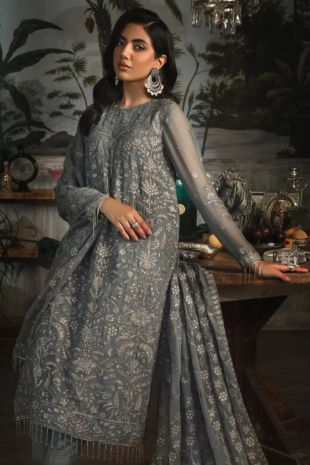 Zarif | LA ROSELLA Formals | ZLR 07 NOIR - Official Zarif stockist in UK - Sakeena London