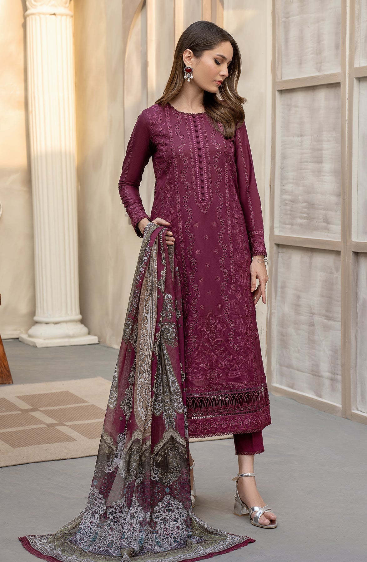 Zarif | Festive Lawn | ZFL 01 RAHAA - Official Zarif stockist in UK - Sakeena London