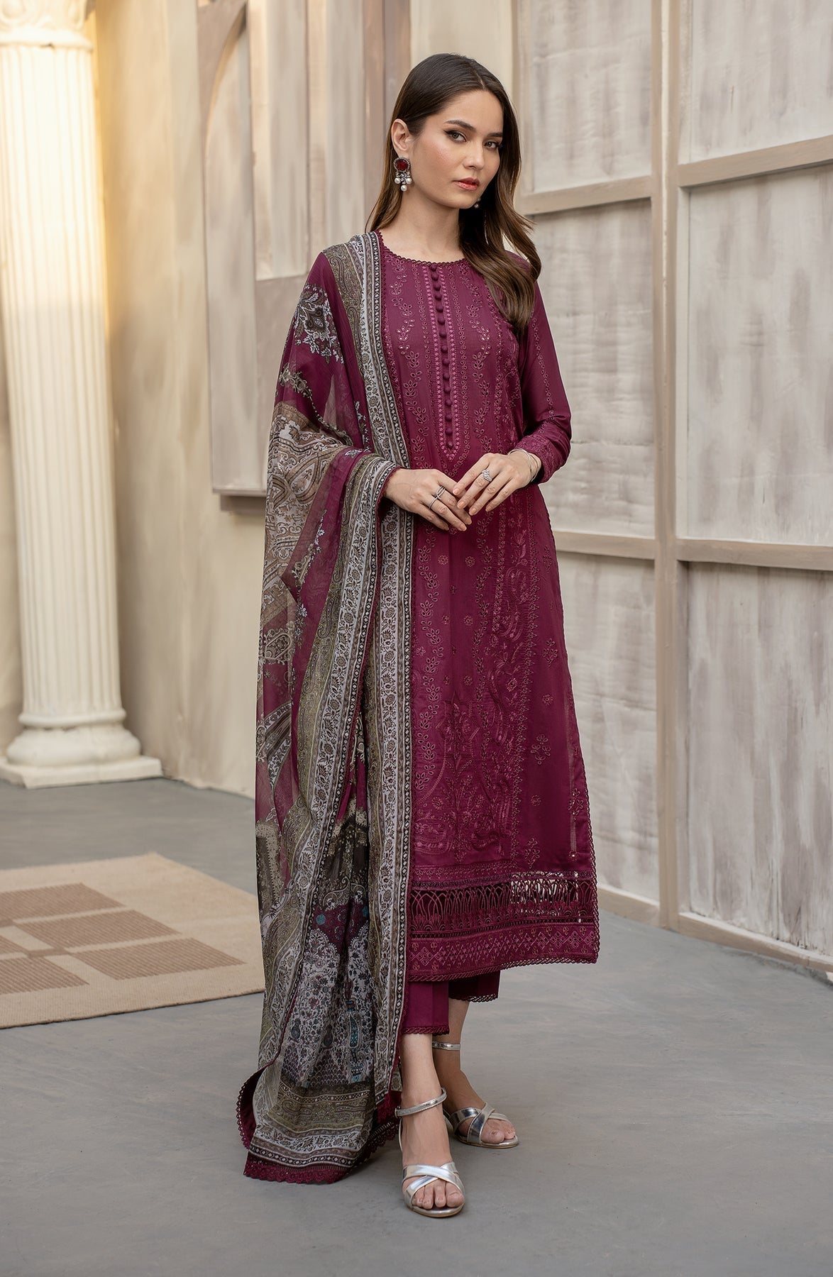 Zarif | Festive Lawn | ZFL 01 RAHAA - Official Zarif stockist in UK - Sakeena London