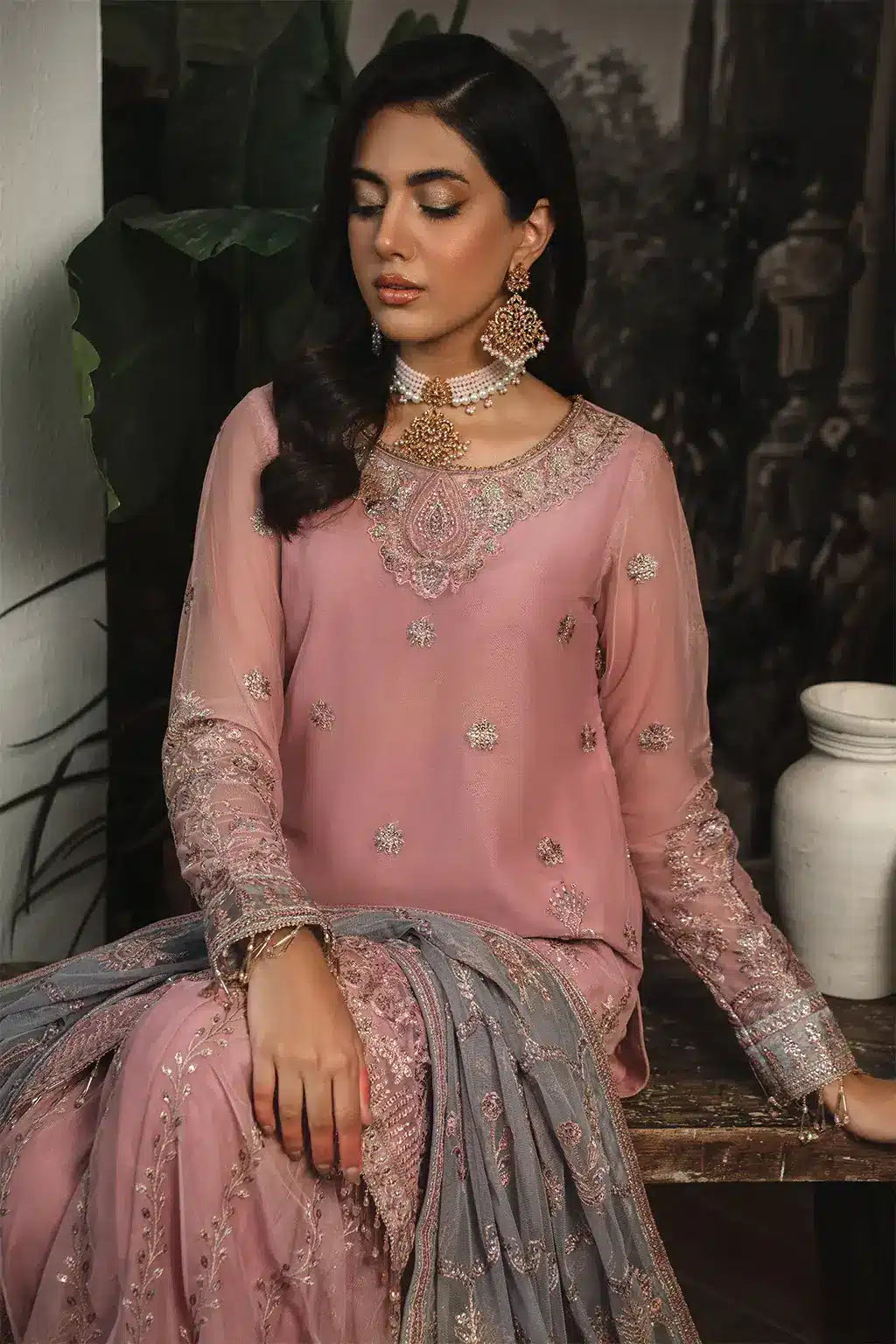 Zarif | LA ROSELLA Formals | ZLR 03 BLOOM - Official Zarif stockist in UK - Sakeena London