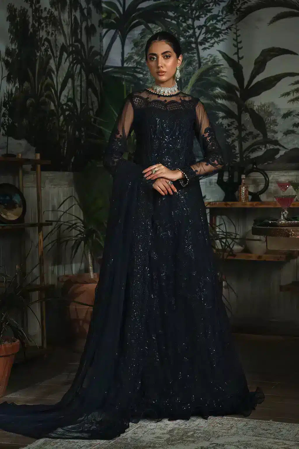 Zarif | LA ROSELLA Formals | ZLR 08 STARRY - Official Zarif stockist in UK - Sakeena London