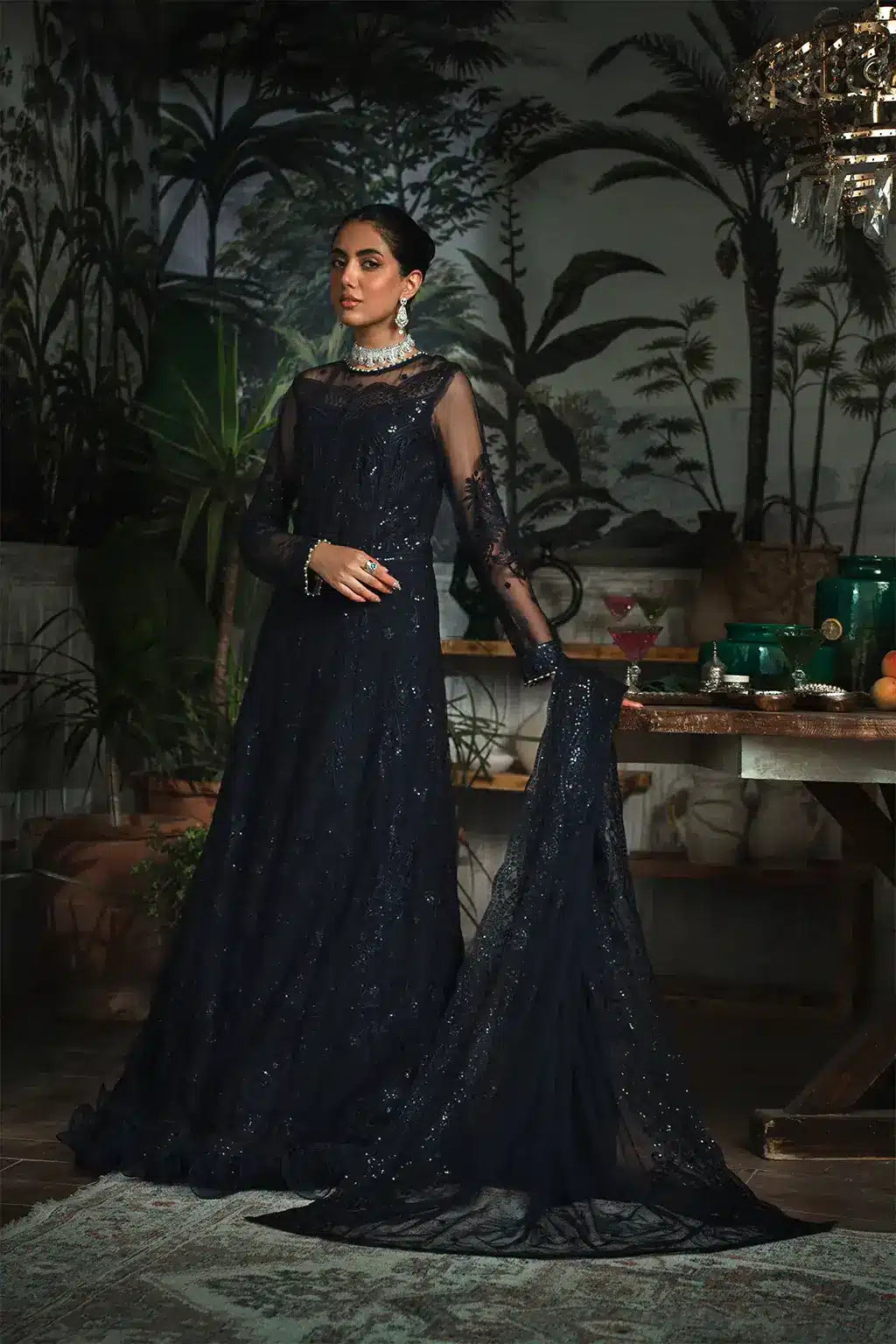 Zarif | LA ROSELLA Formals | ZLR 08 STARRY - Official Zarif stockist in UK - Sakeena London