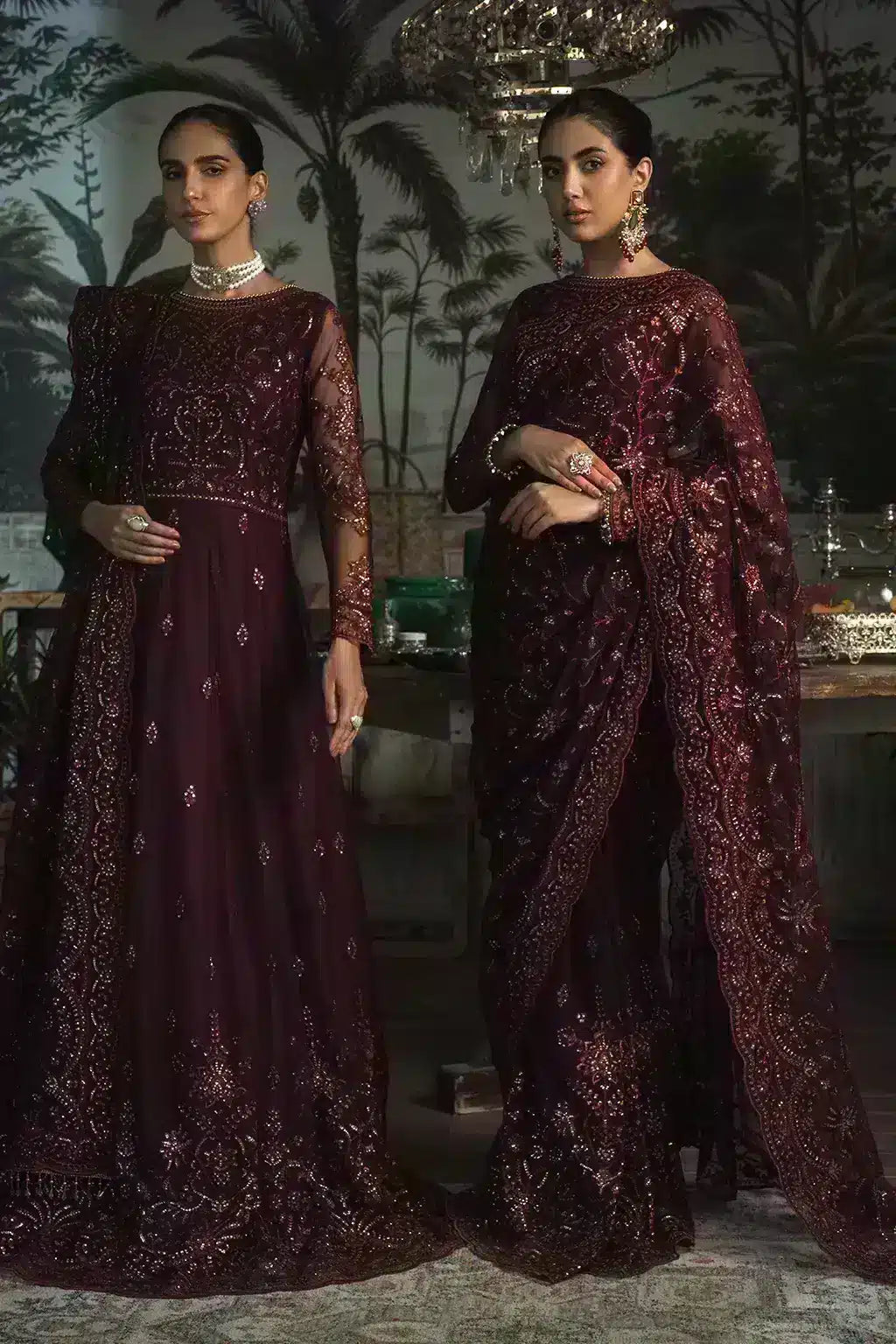 Zarif | LA ROSELLA Formals | ZLR 06 CARMINE - Official Zarif stockist in UK - Sakeena London