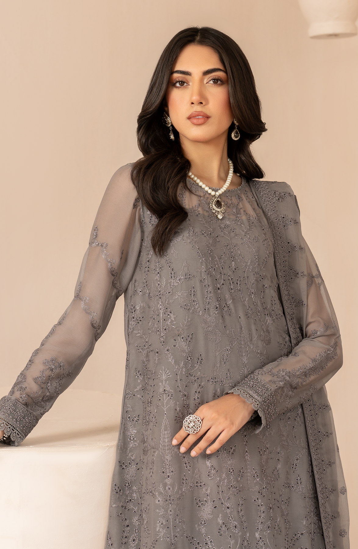 Zarif | Chiffon Edit | ZL 05 AYMAH - Official Zarif stockist in UK - Sakeena London