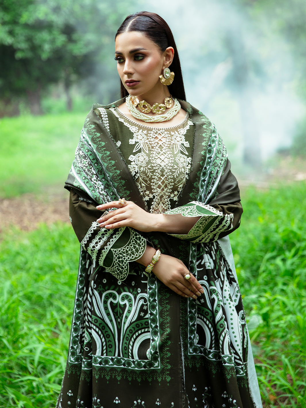 Mahnur | Hazel Winter 24 | SAGE - Official Mahnur stockist in UK - Sakeena London