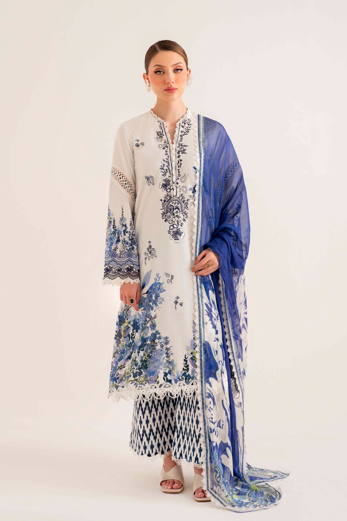 Sable Vogue | Lila Summer Lawn 24 | SAL-08-24 - Official Sable Vogue stockist in UK - Sakeena London