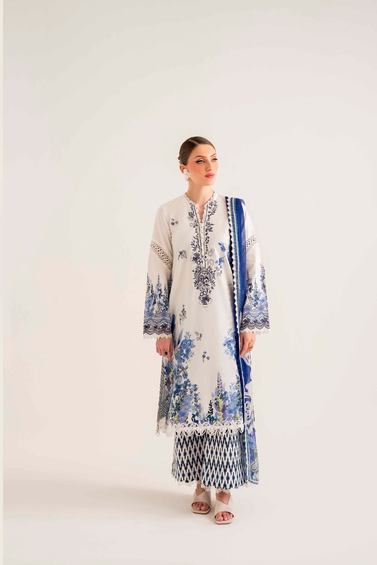 Sable Vogue | Lila Summer Lawn 24 | SAL-08-24 - Official Sable Vogue stockist in UK - Sakeena London