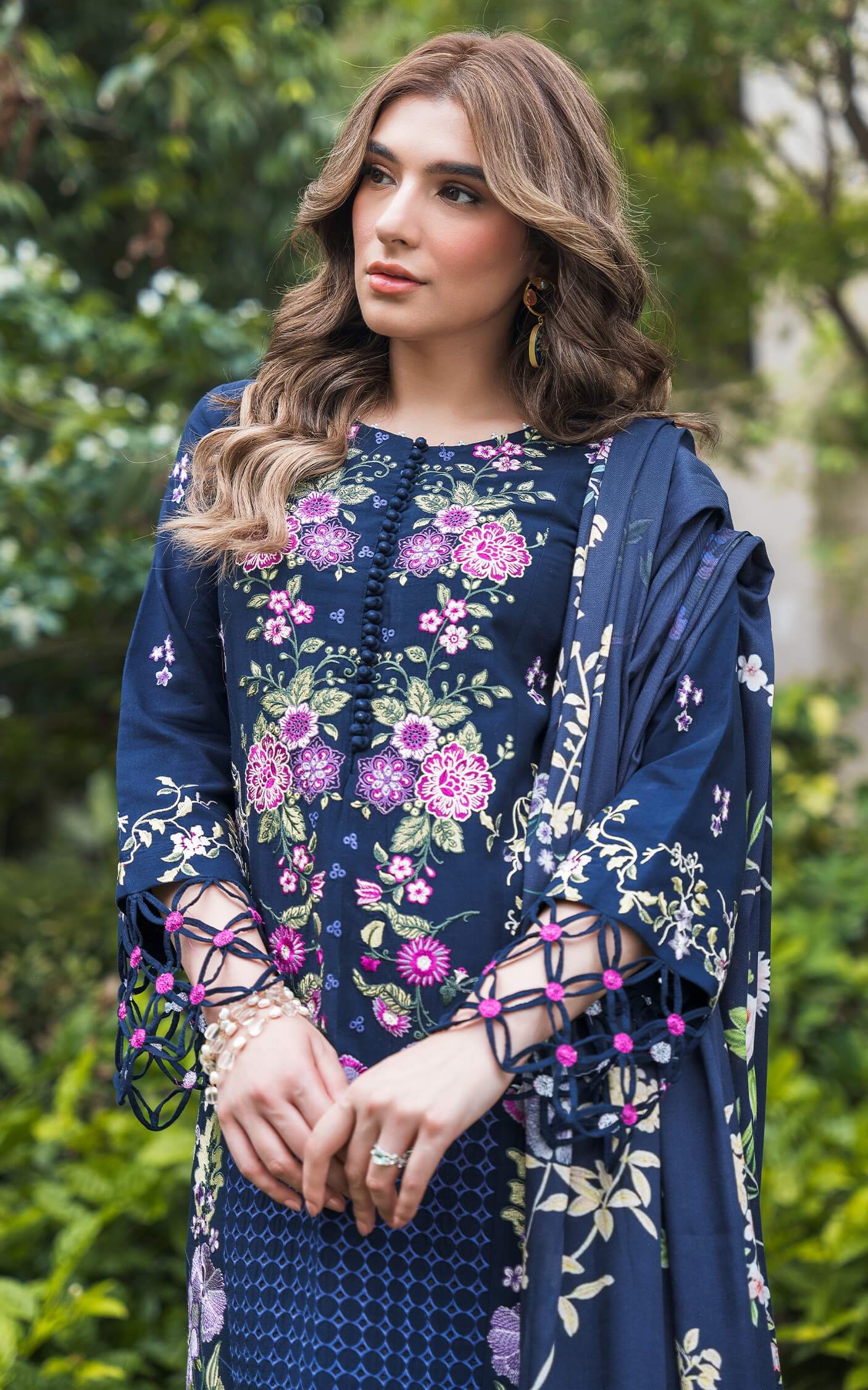 Asifa and Nabeel | Luxury Winter 24 | SAPHIRE WL-02 - Official Asifa and Nabeel stockist in UK - Sakeena London