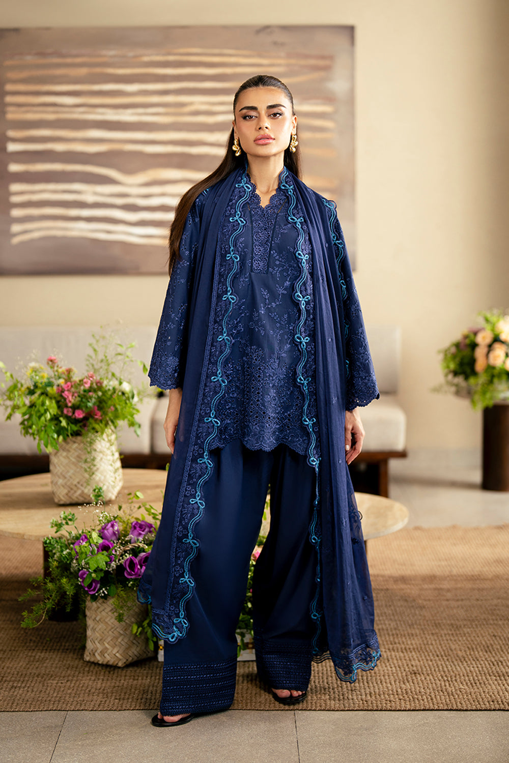 Azure | Luxury Lawn 26 | Sapphire Veil by Azure – Pakistani designer wear