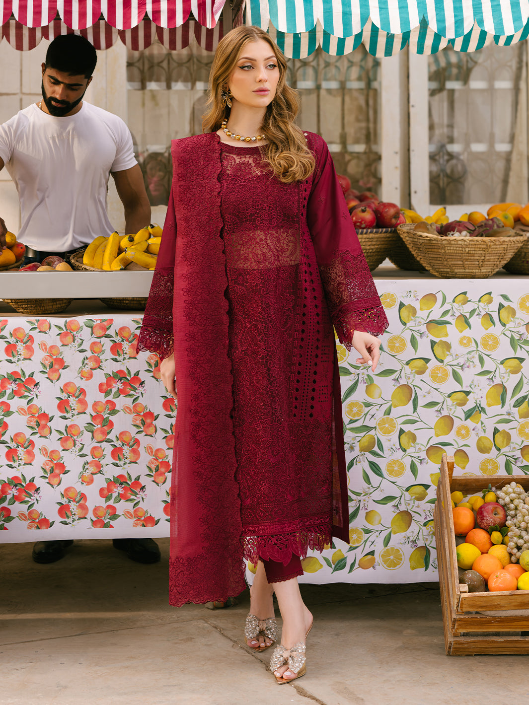 Mahnur | Mahrukh Eid Edit 24 | SCARLET DREAM - Official Mahnur stockist in UK - Sakeena London