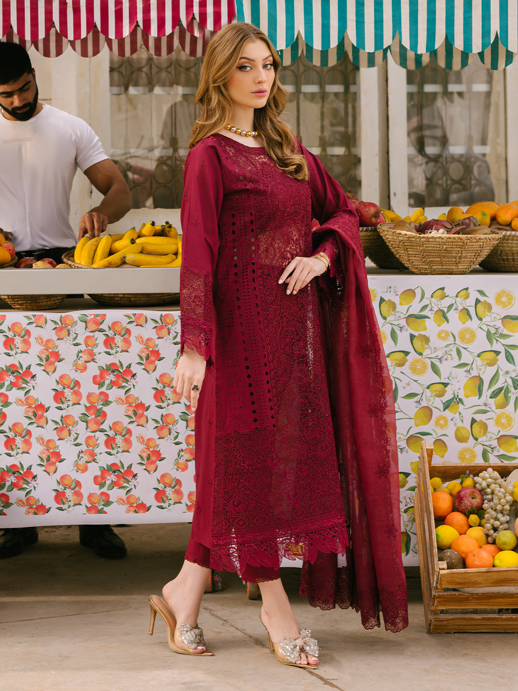 Mahnur | Mahrukh Eid Edit 24 | SCARLET DREAM - Official Mahnur stockist in UK - Sakeena London