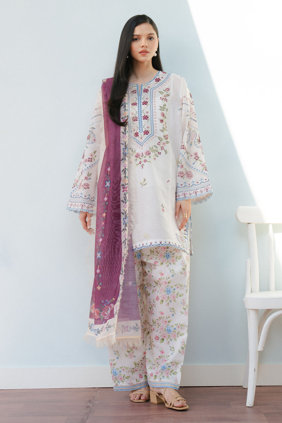 Zara Shahjahan | Coco Lawn 25 | SERENE-2B - Official Zara Shahjahan stockist in UK - Sakeena London