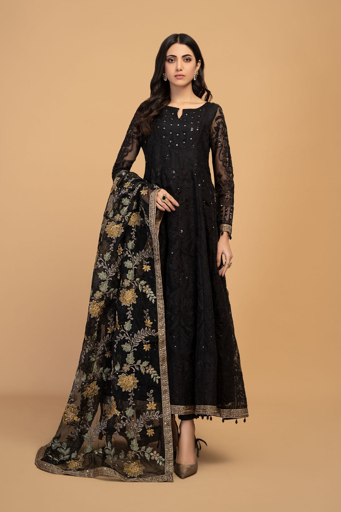 Maria B | Pre Fall 25 | Organza Frock 13 - Official Maria B stockist in UK - Sakeena London