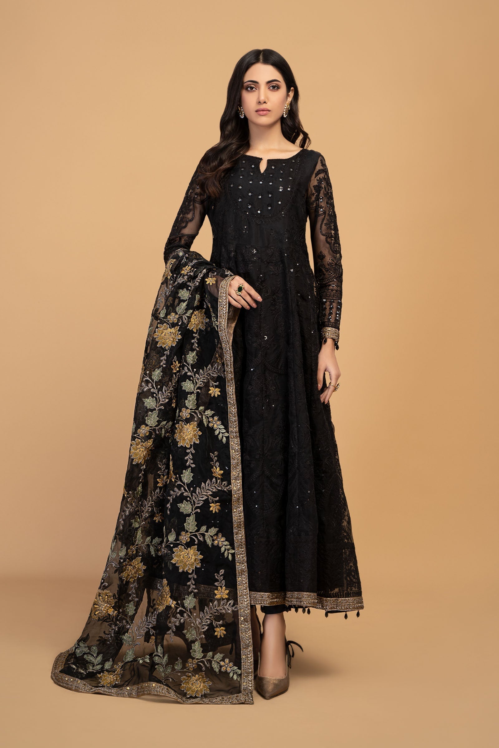 Maria B | Pre Fall 25 | Organza Frock 13 - Official Maria B stockist in UK - Sakeena London