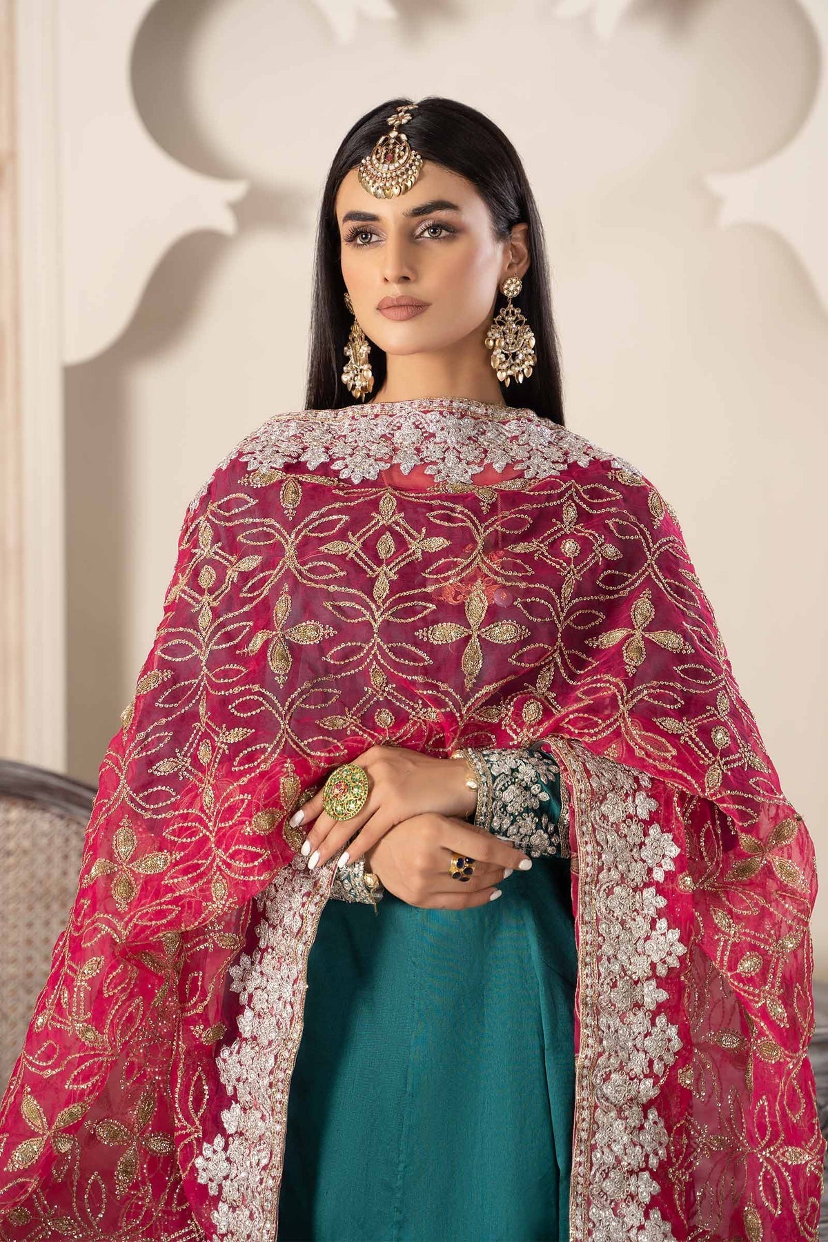 Maria B | Formal Wears | Suit Green SF-W23-62 - Official Maria B stockist in UK - Sakeena London