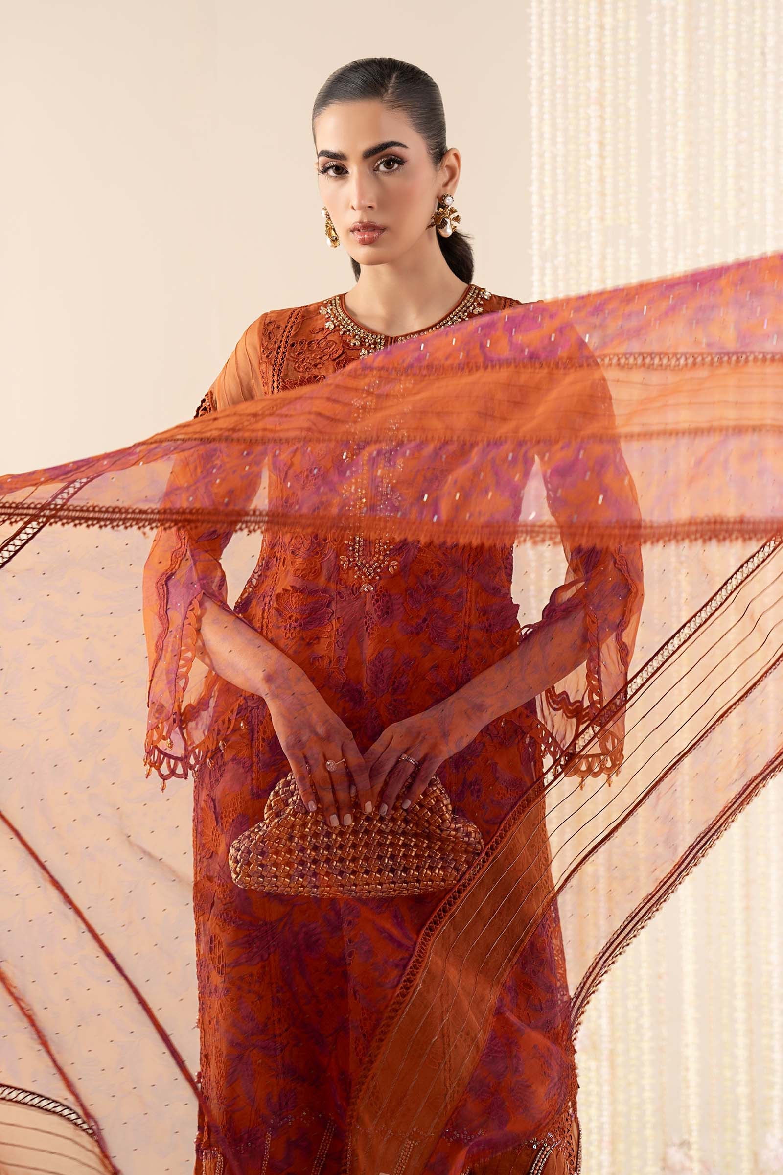 Maria B | Pre Fall 25 | SF-EA25-05-Mustard - Official Maria B stockist in UK - Sakeena London
