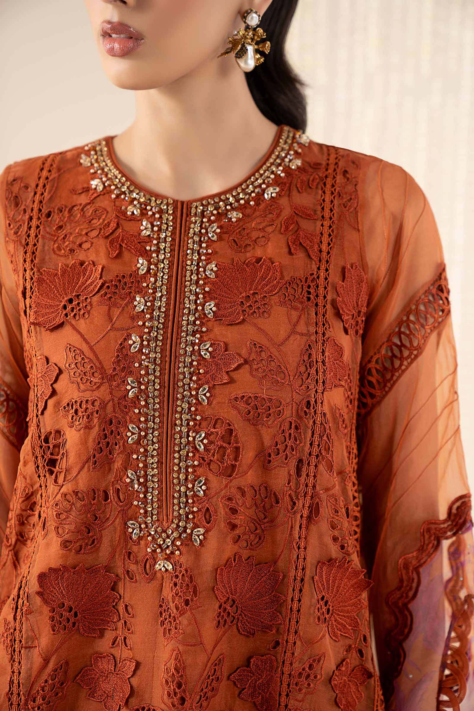 Maria B | Pre Fall 25 | SF-EA25-05-Mustard - Official Maria B stockist in UK - Sakeena London