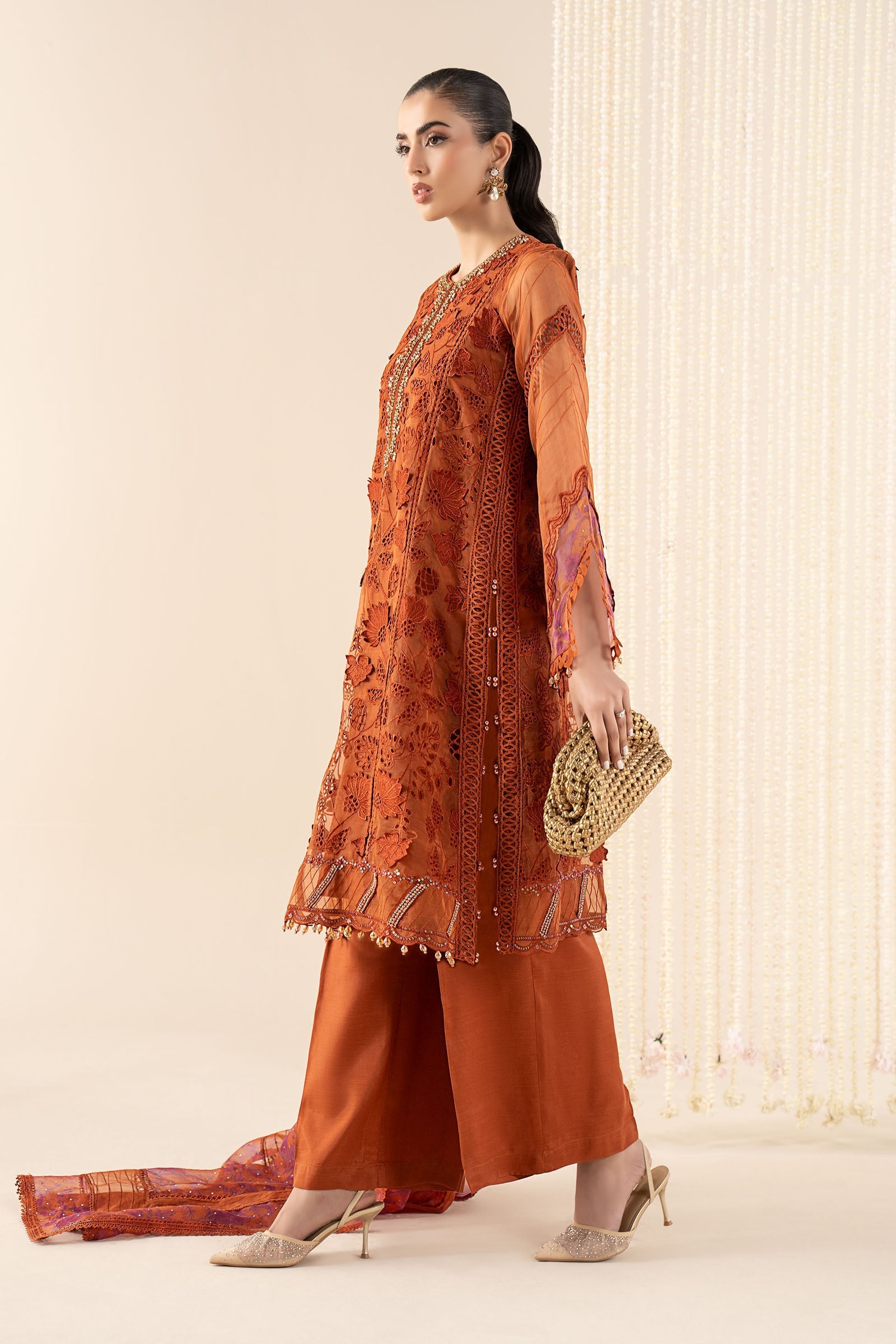 Maria B | Pre Fall 25 | SF-EA25-05-Mustard - Official Maria B stockist in UK - Sakeena London