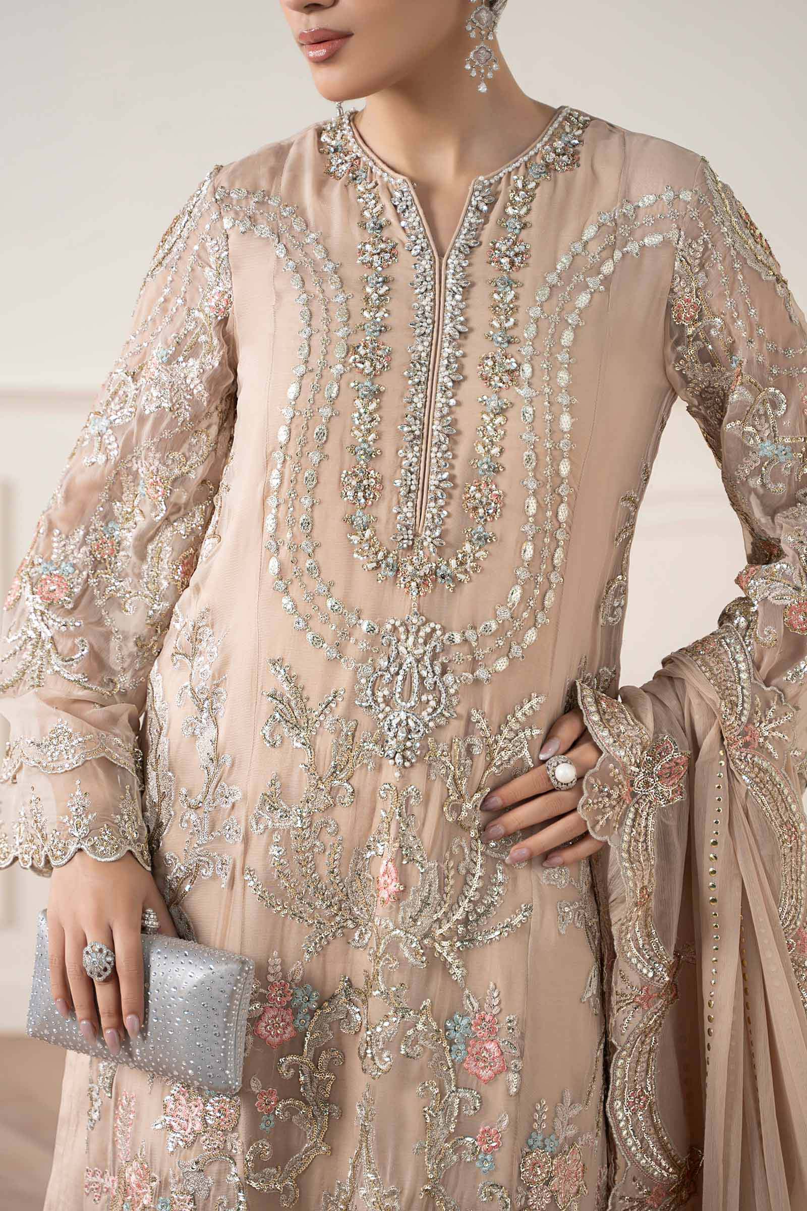 Maria B | Pre Fall 25 | Chiffon Suit 20 - Official Maria B stockist in UK - Sakeena London