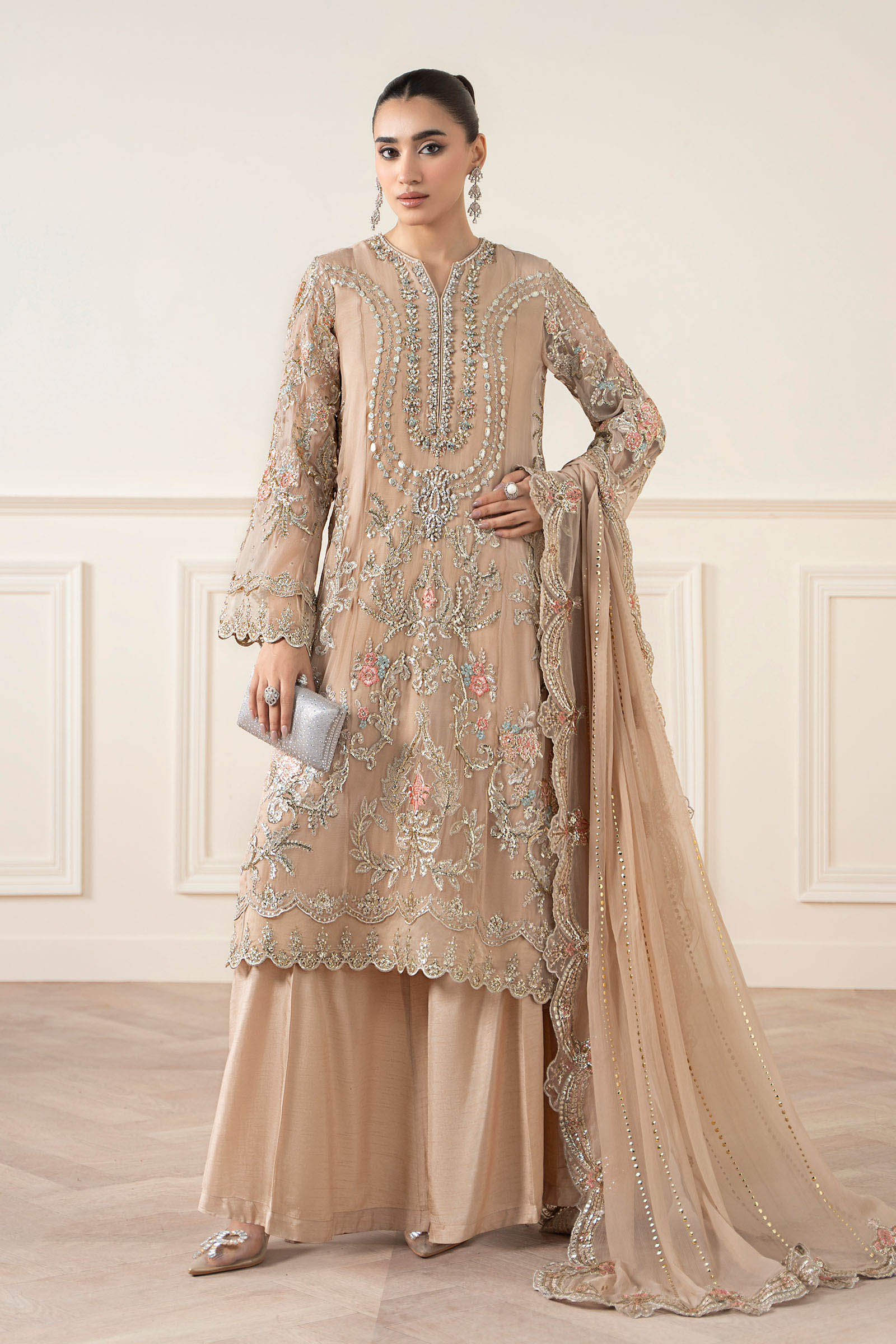 Maria B | Pre Fall 25 | Chiffon Suit 20 - Official Maria B stockist in UK - Sakeena London