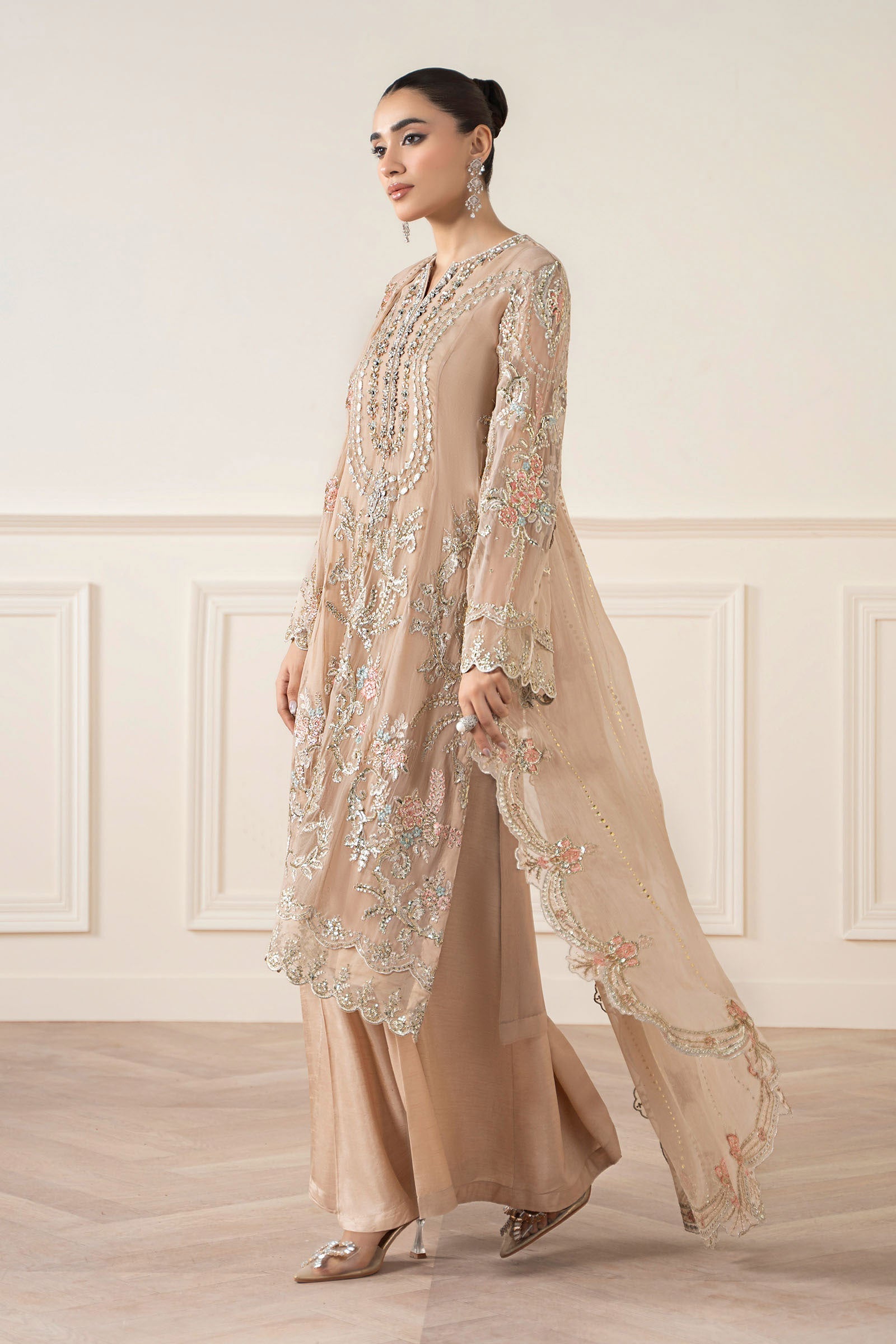 Maria B | Pre Fall 25 | Chiffon Suit 20 - Official Maria B stockist in UK - Sakeena London