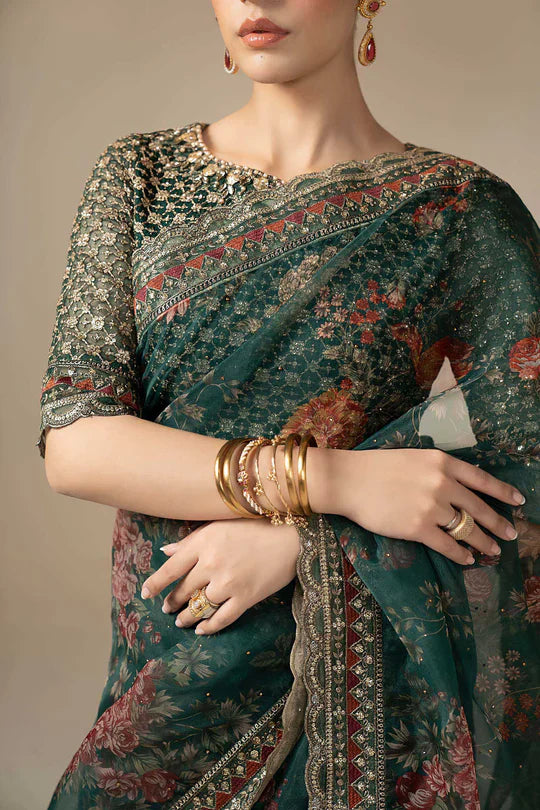 Maria B | Saree SF-EF24-08R1-Green