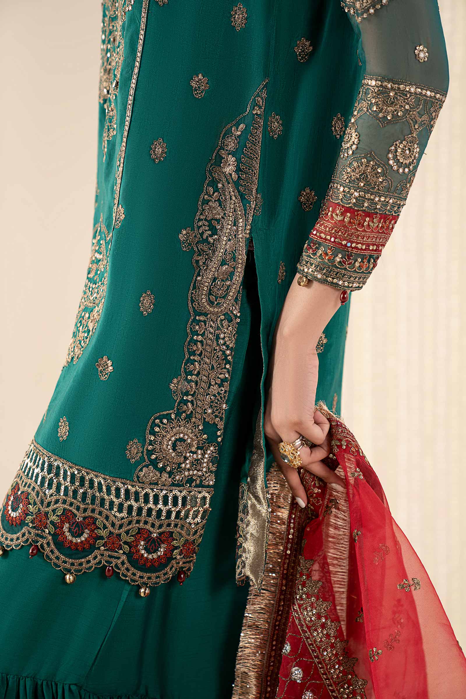 Maria B | Pre Fall 25 | SF-EF24-15R1-Green - Official Maria B stockist in UK - Sakeena London