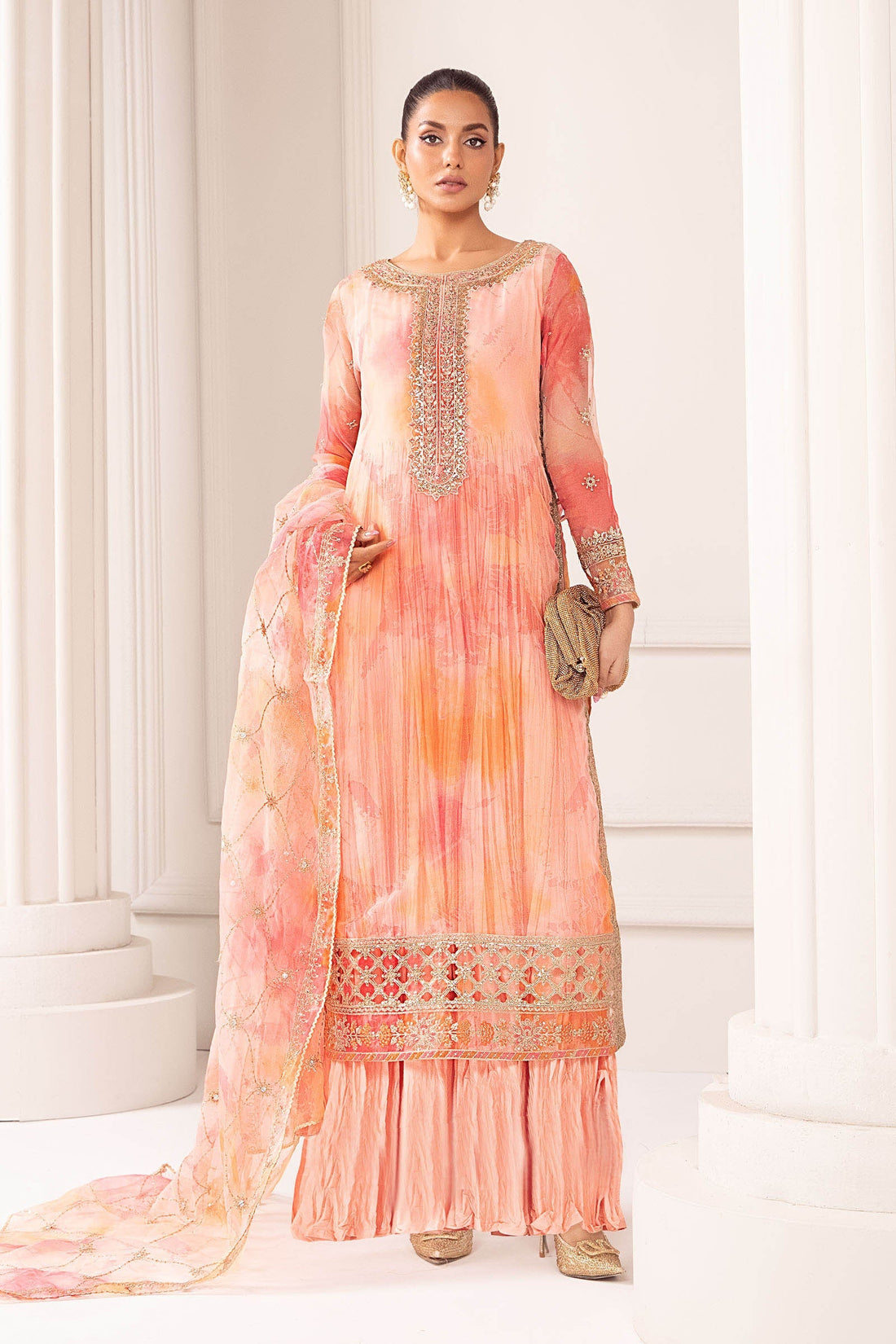 Maria B | Pre Fall 25 | SF-EF24-20R1-Pink - Official Maria B stockist in UK - Sakeena London