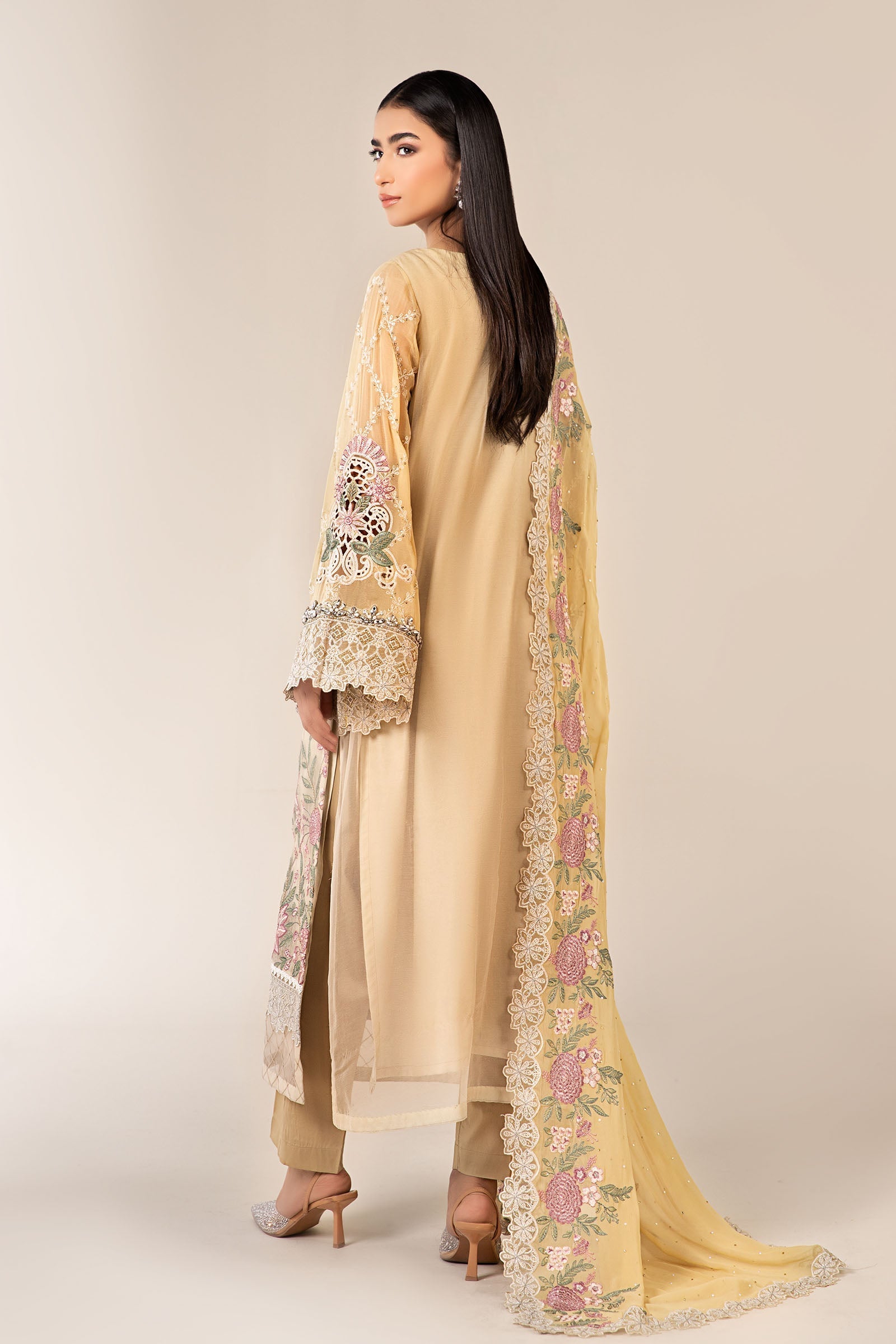 Maria B | Pre Fall 25 | Chiffon Suit 19 - Official Maria B stockist in UK - Sakeena London