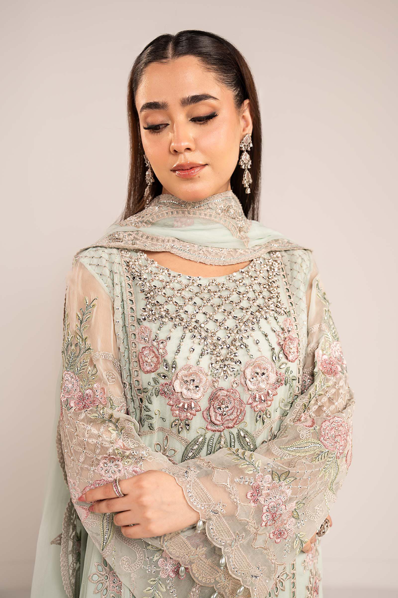 Maria B | luxury formals | SF-EF26-01-Sea Green