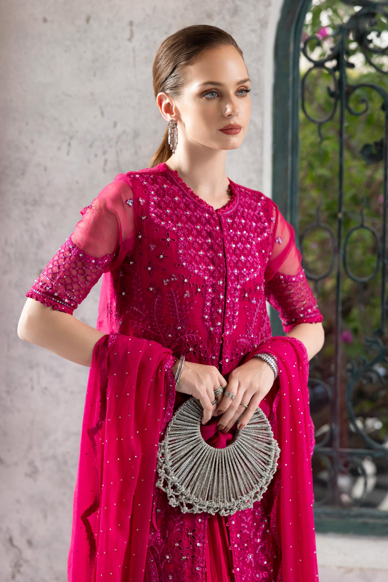 Maria B | Luxury Formals | SF-EF26-53-Fuchsia Pink