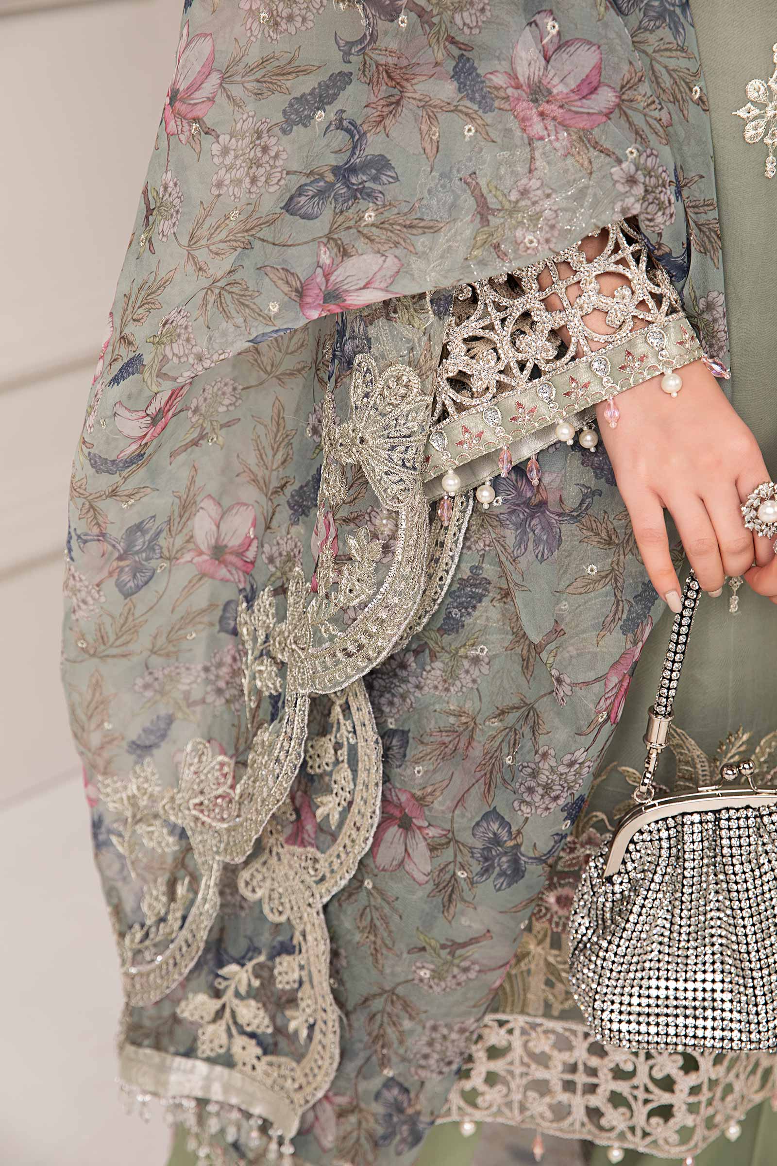 Maria B | Pre Fall Dresses | 3 Piece Embroidered Organza Suit TT - Official Maria B stockist in UK - Sakeena London