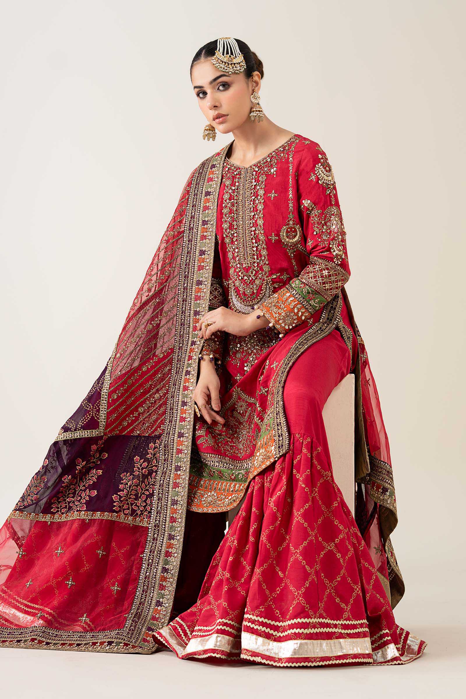 Maria B | Pre Fall 25 | Bamber Raw Silk Suit 14 - Official Maria B stockist in UK - Sakeena London